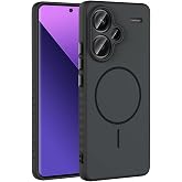 Kilifplus Xiaomi Redmi Note 13 Pro Plus 5G ile Uyumlu Kılıf MagSafe Kablosuz Şarj Uyumlu Sert Hibrit Silikon Z-Tea Kapak, Kal