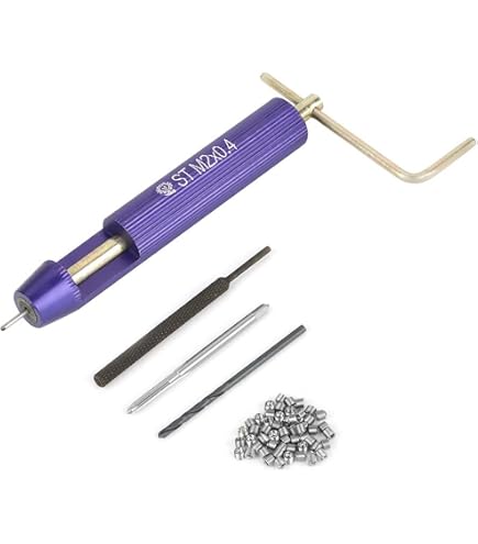 Attrezzature Professionali per Officina Meccanica - 105 pezzi Inserti filettati tipo Helicoil, in acciaio inossidabile metrico riparazione filettatura M3 M4 M5 M6 M8 M10 M12