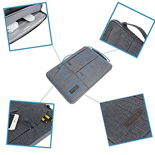Acxeon Business Laptop Netebook Hülle Sleeve Tasche einfachen Stil Wasserabweisendes Nylongewebe Notebook Sleeve für MacBook Air / Pro Retina, Surface pro4, Ultrabook /Netbook (11″, Pink) - 6