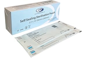 F2 Medical Supplies Sterilisation Pouches - Multiple Sizes Available (57mm x 130mm (2.25" x 5.125"))