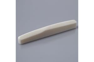 BLACK DOG MUSIC SUPPLIES Bone acoustic guitar compensated saddle/bridge white 72mm x 5mm (10mm)