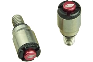 SCAR Purgeur d'air - Purge de fourches Showa Kayaba KYB Compatible avec YAMAHA HONDA KAWASAKI SUZUKI M5x0.8 - Valves SCAR - Rouge