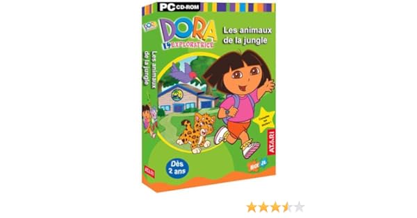 DORA L'EXPLORATRICE - Les Animaux De La Jungle - PC CD-ROM Complet - Bon état