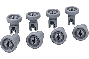 ‎DL-PRO DL-pro 8 x Korbrollen für AEG Electrolux Juno Zanker Zanussi 5028696700/0 50286967000 für AEG Favorit für Oberkorb Geschirrkorb Korb Geschirrspüler Spülmaschine Geschirrspülmaschine