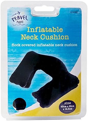 Inflatable Neck Cushion Travelhead Pillow Airplane Cushion Support Flock Rest.