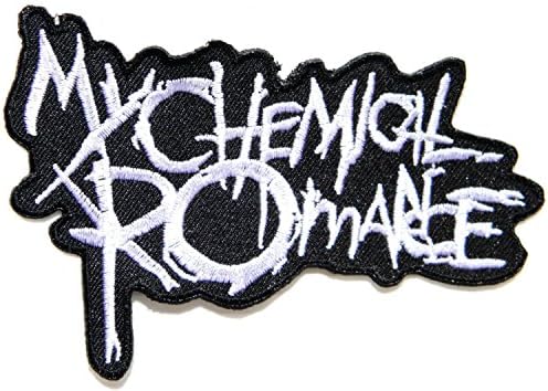 Sew X6,75 9,75 "Jumbo Big Large MY CHEMICAL ROMANCE Rock Heavy Metal Music Band Logo T- shirt Jacket Patch Sew Iron on Embroidered Badge Sign Costume