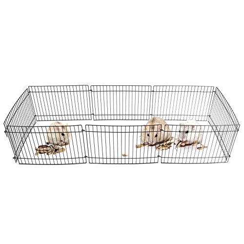 MultiWare-Guinea-Pig-Rabbit-Hamster-Pet-Play-Pen-8-Panel-Indoor-Outdoor-Play-Cage