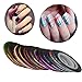 15pcs Nail Brushes, 12 Colors Nail Rhinestones, 30 Rolls 3D Nail Art Tape, A box of Gold / Silver Crystal Studs, A box of white pearls by SUMERSHA
