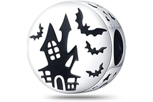 Pandach Charm Bead Ciondolo Donna Argento Fascino per Bracciali e Collane， Bracciale e Collane Europei da Donna,