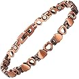 YINOX Copper Ankle Bracelet for Women, Magnetic Therapy Anklet for Arthritis Pain Relief with 12 Magnets Jewelry Gift