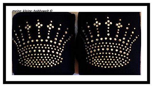 Preisvergleich Produktbild Strass Bandagen, 4 Stck , sCHWARZ, NEU , absoluter Hingucker %%%; wb