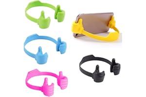 CATOR 5 Pcs Support de Téléphone Portable Thumbs Up Lazy Cadeaux pour Noël, Support de Téléphone Portable Universel pour Bureau, Support de Smartphone pour iPhone, iPad, Samsung et Plus