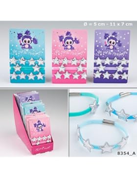 Ylvis Haargummi mit STERN im 3 er SEt 1 von 3 Farben nach Zufall 8354 Depesche TopModel