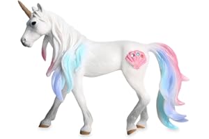 simyron Figura de Unicornio - Unicornio arcoíris,Potro Pegaso, Mítico Pegasus Unicornio Modelo de Energía Mágica Criatura Unicornio de Color Sólido