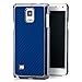 Produktbild Saxonia® Samsung Galaxy Note 4 Hülle Case Schutzhülle Cover Slim Design in Carbon-Optik Blau