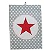 Produktbild Teatowel Grey big star 50 x 70 [A]