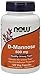 Produktbild D-Mannose, 500 mg, 120 Capsules - Now Foods - Qty 1