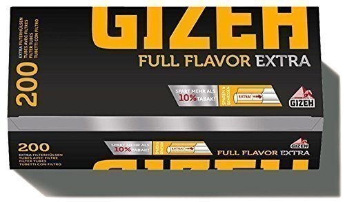 GIZEH Raucherbedarf GmbH 10.000 (50x200) Giza Full Flavor Cigarette Tubes Extra (? Tubos de Filtro para Cigarrillos