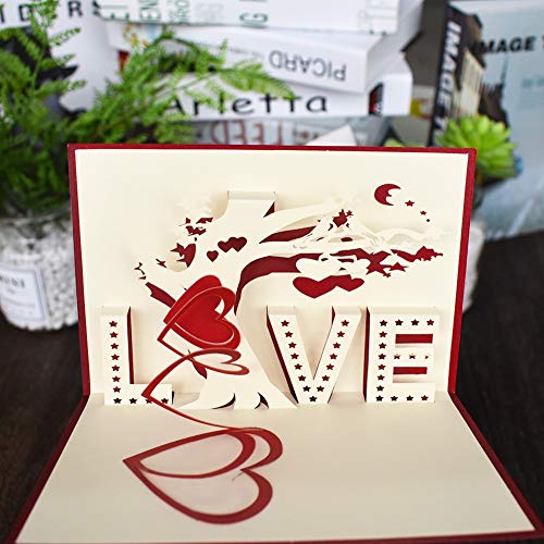Preisvergleich Produktbild Keep Sake 3D-Popup-Karte mit Aufschrift Love