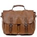 Produktbild BACCINI® Aktentasche FABIO Herren Laptoptasche groß Ledertasche fit für 15" Laptop herausnehmbare Schutzhülle Businesstasche Schultergurt Vintage-Look Herrentasche echt Leder Vintage hellbraun