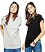 Avaatar Cotton t shirt combo for women Grey and Black (Pack of 2) RS.350.00