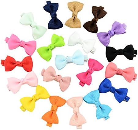 Baby Hair Clips Children's Hair Accessories Polyester Pack of 20 (4.5 cm)