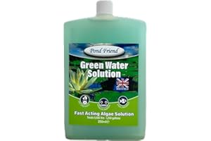 Pond Friend Green Water Algae Treatrment Control Eliminates Suspended Algae In Koi & Garden Ponds Quickly For Clearer Cleaner Water 250ml Treats 5680 Litre