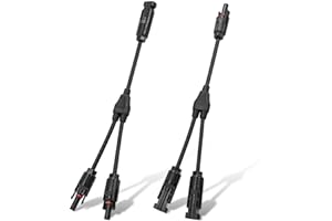 ECO-WORTHY Y Stecker Solarkabel Y Verteiler Solar Anschluss Adapter Solar Kabel für Solarpanel Photovoltaik