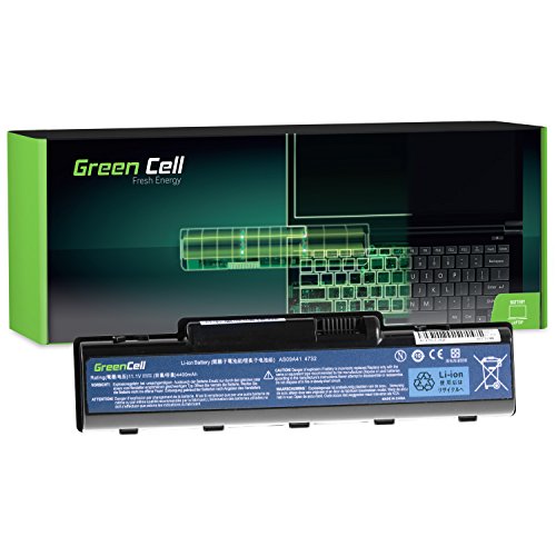 Green Cell® Standard Serie Laptop Akku für eMachines D725 E430 E525 E527 E625 E627 E725 G430 G525 G625 G630 G725 (6 Zellen 4400mAh 11.1V Schwarz)