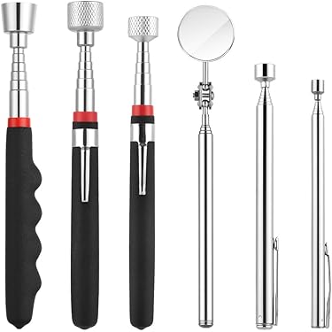 VEVOR Magneetbezem, magnetische veegmachine, 77-113 cm, magnetische bezem, magnetische bezem, magneetlifter 24,9 kg, magnetische spaanverzamelaar, vloerveger