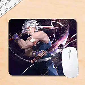 Woopme Rubber Base Printed Design Anime Theme Mouse Pad Gaming Boys Laptop PC Computer Rectangle Mousepad L x H 24 x 20 CMS