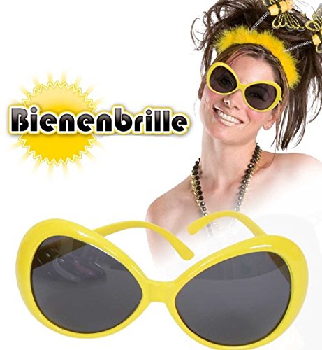 Bienen Brille gelb Sonnenbrille Käfer Tier Brille