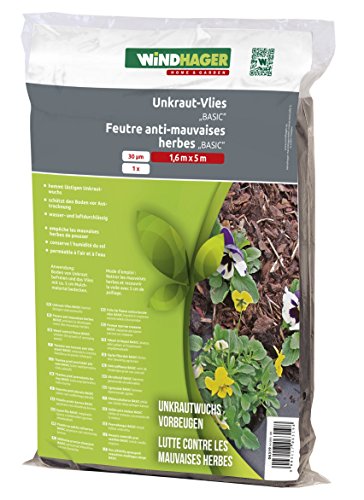 Windhager Unkraut Vlies Basic, 5 x 1,6 m - 7