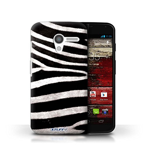 Preisvergleich Produktbild Gedruckt Schutzkoffer Schutzhüllen / Hülle für Motorola MOTO X / Zebra Muster / Tierpelz Muster Kollektion