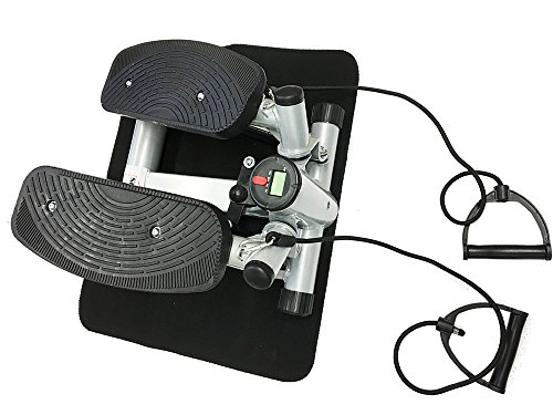 Style home® Stepper powerful stepper Mini Stepper Fitness stepper incl. Traningsbänder Display