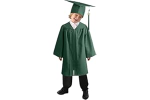Blandoom Graduation Cap And Gown Set For Kids, 2024 Graduation Gown And Cap With Tassel Nursery Graduation Cap And Gown For Kids 2024 Graduation Gifts Unisex Boys Girls Primary School 4 Pcs 2024