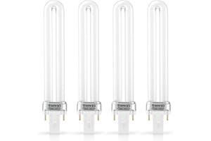 POPETPOP 4 Pièces 9W Onglelumiere UV ampoule Tube remplacement: 365Nm Tube de Lampe pour lampes sèche-ongles à ultraviolets