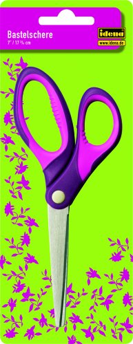 Idena 642168 - Bastelschere 7 Zoll aus Edelstahl rosa