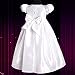 Dressy Daisy Baby Girls' Beaded Baptism Christening Dresses Gown With Bonnet Infant Size 6-9 Months White