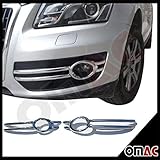 Q5 OMAC Q5 Nebelscheinwerferrahmen Ringe Umrandung Abs Chrom