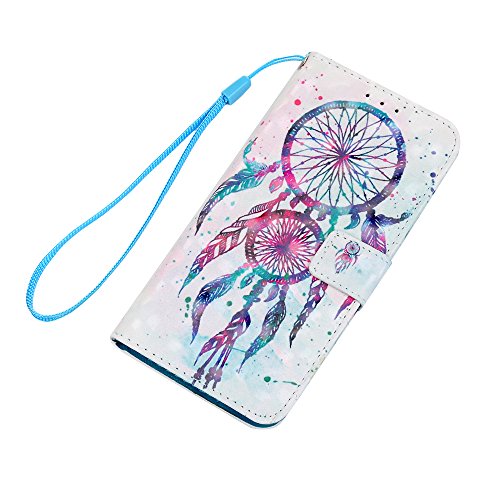 Lanveni Samsung Galaxy S6 H  lle  Handyh  lle Galaxy S6 Flip Case Cover PU Lederh  lle Schutzh  lle Magnetverschluss Ledertasche mit Stander Function 