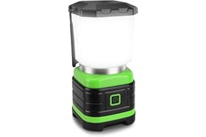 EXTRASTAR Linterna de Cámping 260 lúmenes, Lámpara de Cámping con Pilas, Luz de Cámping 2 Modos de iluminación, para Cámping, Senderismo, Pesca, Cortes de Energía