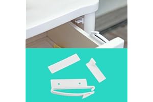 HZTYYIER 4 PCS Child Safety Drawer Lock, Sicurezza invisibile Protezione multiuso Baby Infant Cassetti di sicurezza serratura Serratura di sicurezza per bambini
