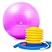Produktbild Gymnastikball »Pluto« inklusive Fusspumpe zum aufblasen / Robuster Sitzball und Fitnessball / 65 cm / pink