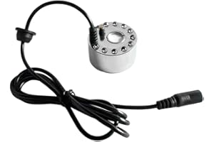 TIUIMK Générique Lampe à 12 LEDs Machine à Brouillard pour Etang Fontaine