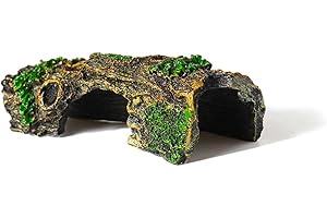 ‎CTPENG Ctpeng 1 Stück Harz Höhle Aquarium Deko,Stammhöhle für Betta-Fische, Kunstharz, künstliches Holz,Baumzweig-Dekoration für Aquarien