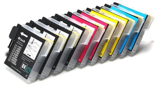 Silvertrade - 10 XL Patronen, kompatibel zu Brother (4x schwarz & je 2x cyan magenta yellow)