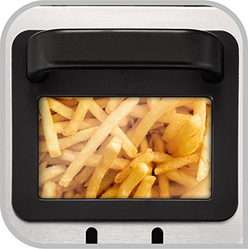 Tefal FR5101 Fritteuse Filtra Pro Inox and Design, Timer, wärmeisoliert, Clean-Oil-System, 2300 W, edelstahl / schwarz - 6