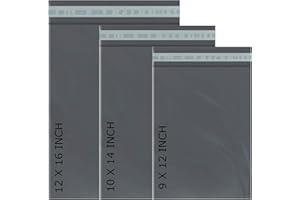 AMD Nexus - 60 Mixed Mailing Postal Self-Seal Closure Plastic Bags Envelopes for Posting Clothes, Postal, Packaging, Shipping Tempered Proof