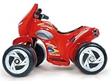 Velocidad máxima de 2.5 km/h INJUSA - Quad Alien para niños de 1 a 3 años, batería 6V, Rojo (126)